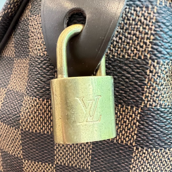 LOUIS VUITTON DAMIER EBENE SPEEDY 35 - Picture 10 of 16